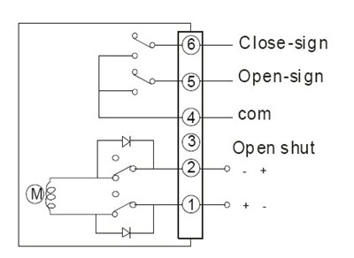 直流DC24VDC12V電動蝶閥接線圖、電動球閥接線圖